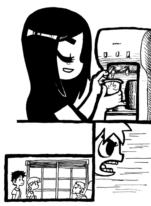 Scott Pilgrim's Sister, Wallace, and Scott